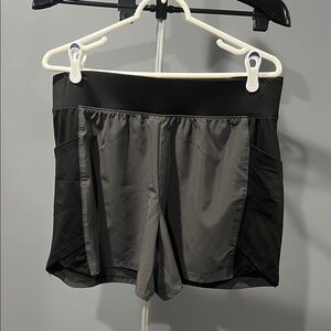 TEK GEAR Black and Gray Athletic Shorts * DryTek